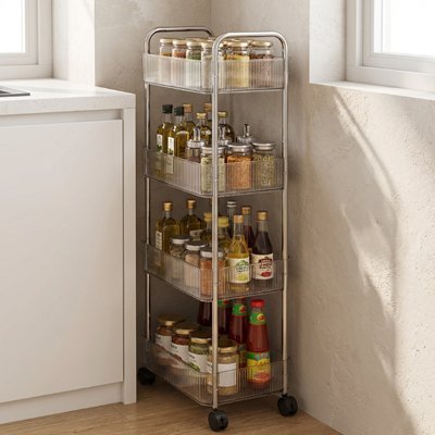 Desserte sur roue en plastique