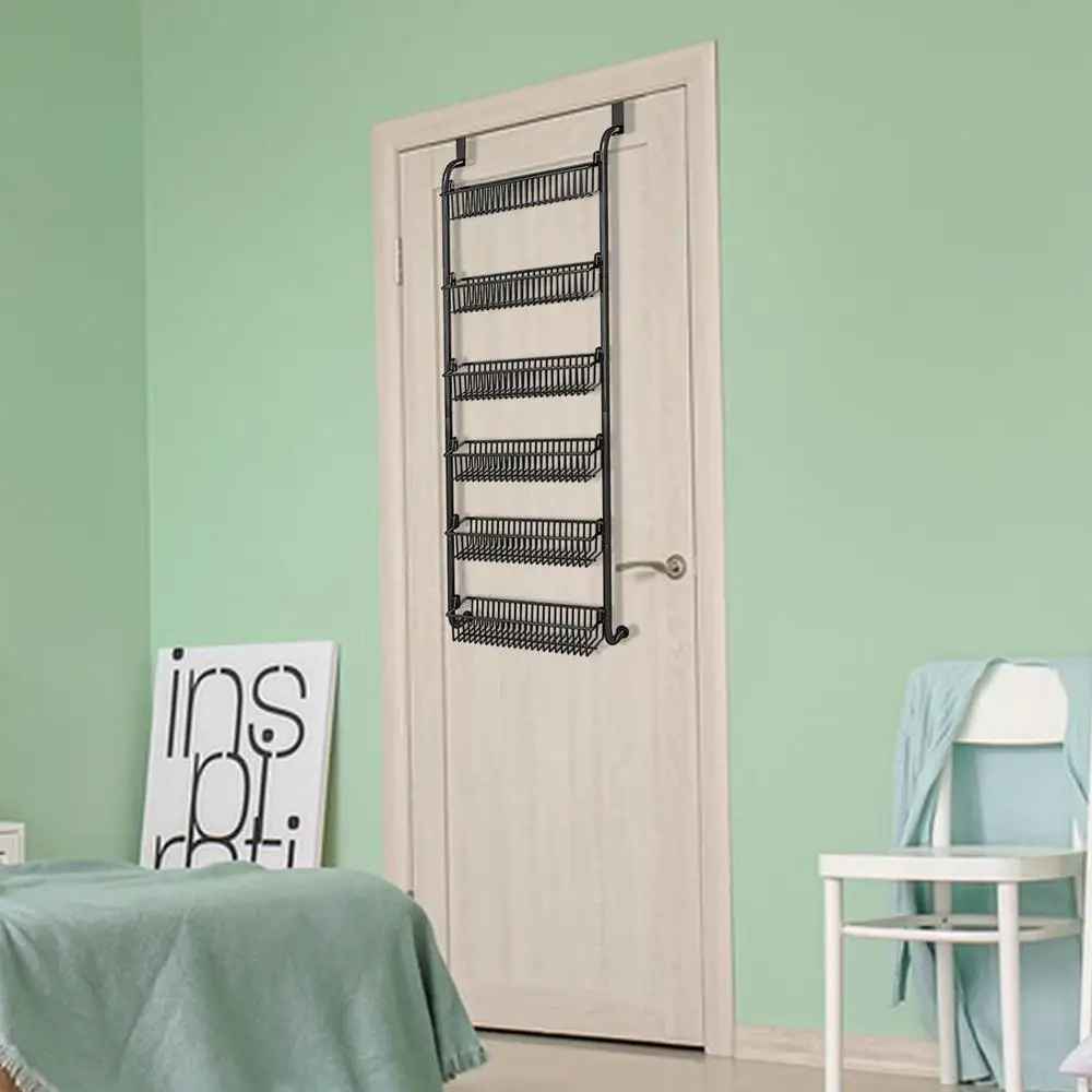 etagere suspendue porte murs vert