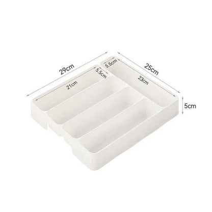 deux formats range couvert sur comptoir bois