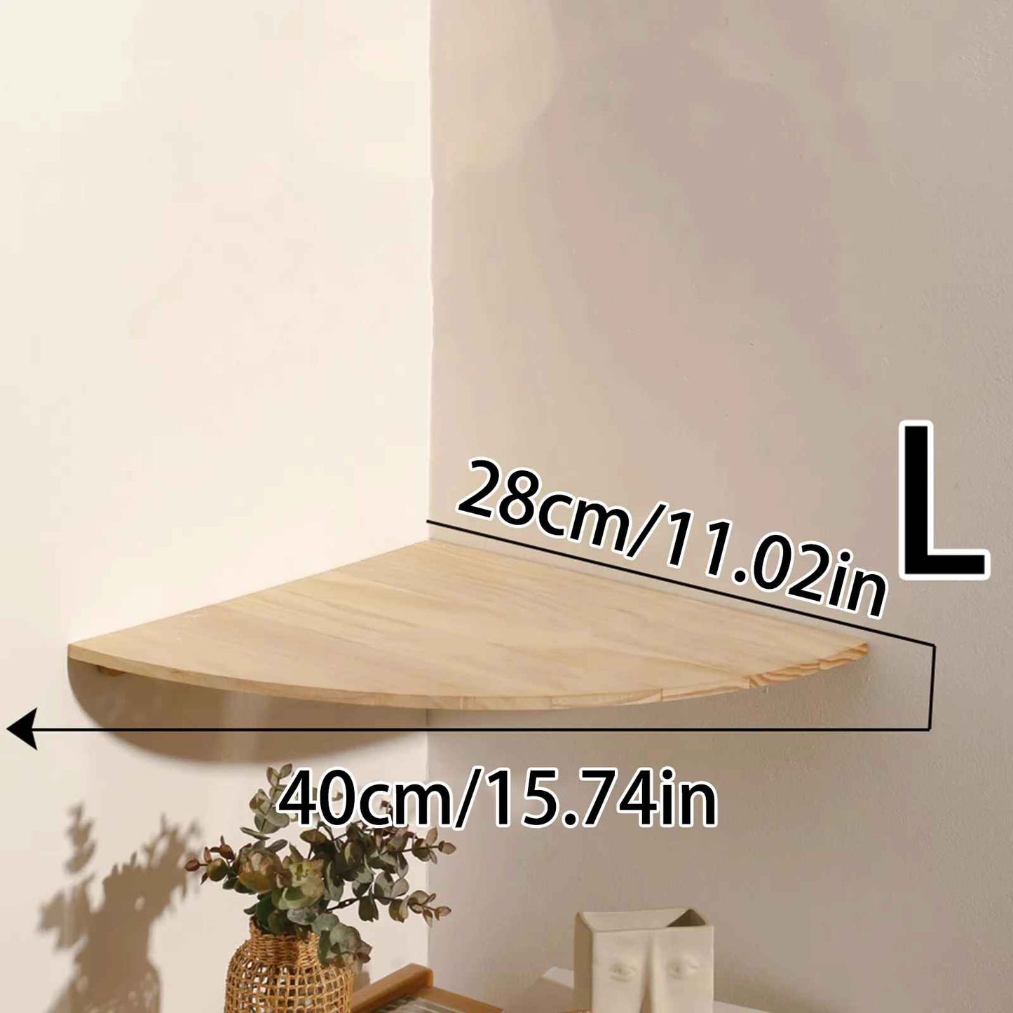 large etagere murale coin bois