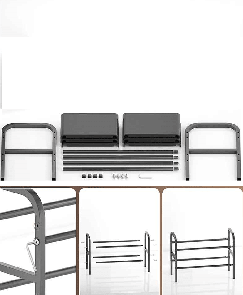 materiel fourni avec rangement sous evier extensible