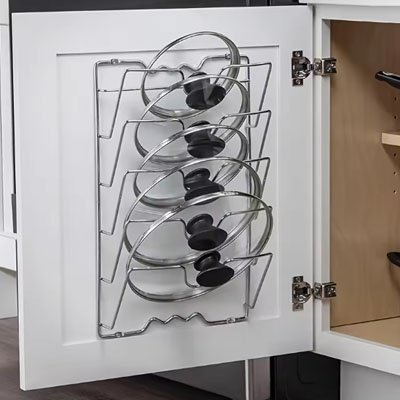 Range-couvercles pour porte de placard