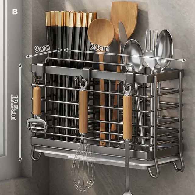 range couvert sur comptoir gris dimensions b
