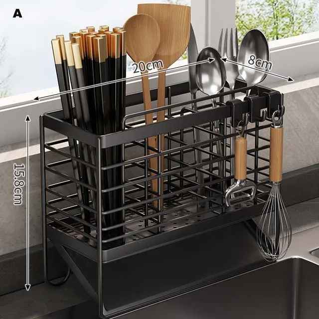 range couvert sur comptoir noir dimensions a
