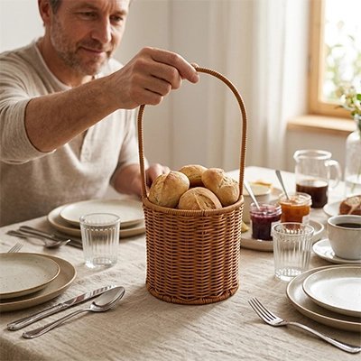 rangement en osier