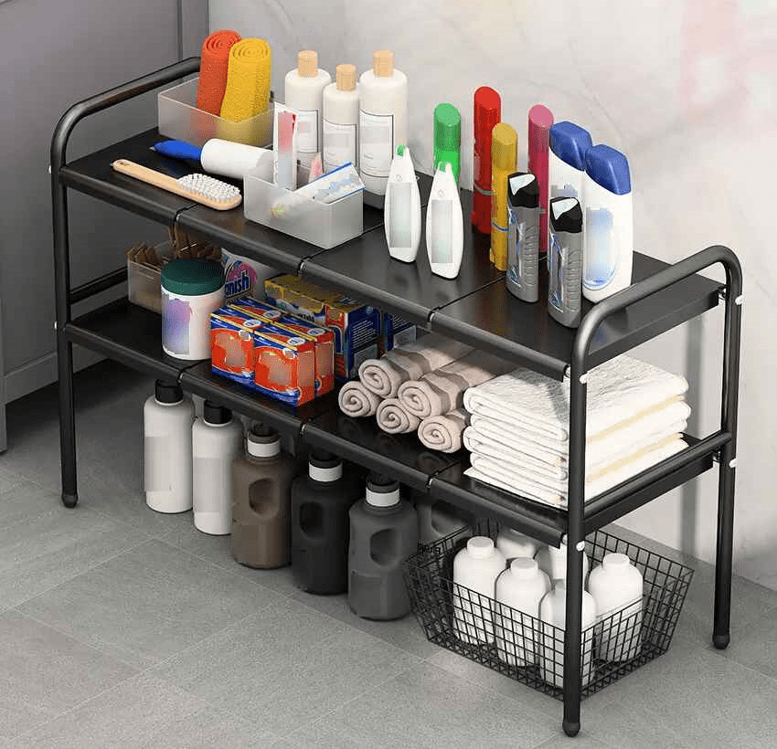 rangement sous evier autre utilisation salle de bain produits