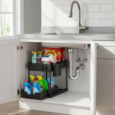 rangement sous evier cuisine 