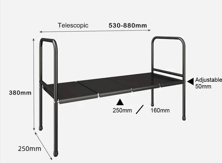 rangement sous evier extensible un etage