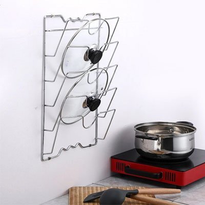 Support mural pour couvercles de casseroles