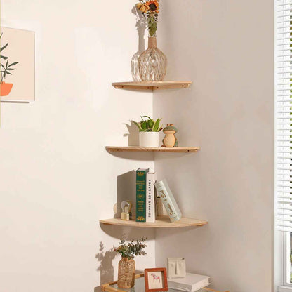 trois grandeur etagere murale coin pleine